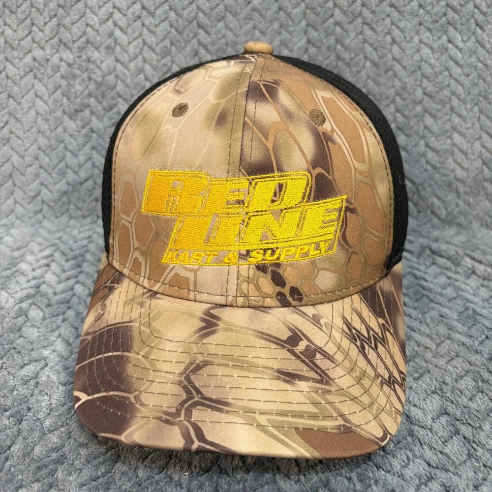 Port Authority Red Line Kart & Supply Kryptek Camo Trucker Hat Snapback Cap